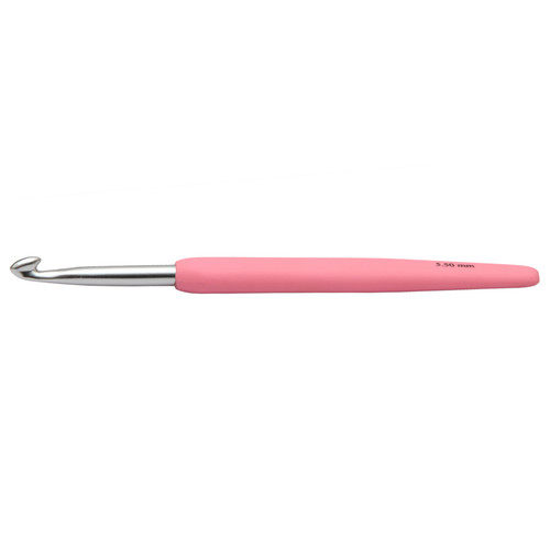 5.50mm 'Waves' Soft Grip Aluminium Crochet Hook