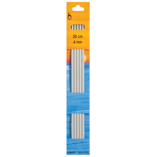 4.00mm Set of 5 Double-Ended Knitting Pins, 20cm length 4.00mm Set of 5 Double-Ended Knitting Pins, 20cm length