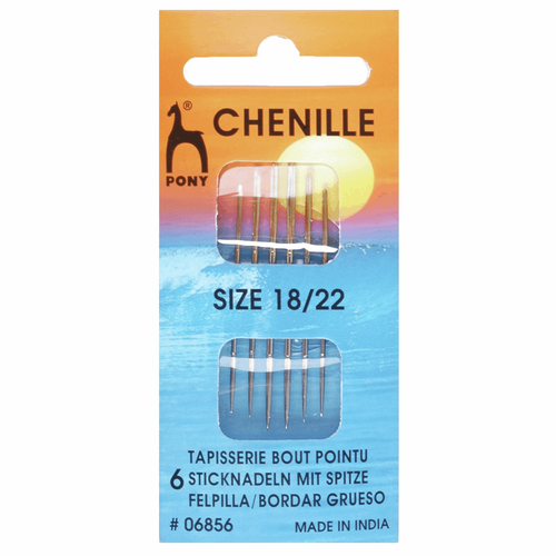 Hand Sewing Needles - Chenille - Assorted Sizes 18-22