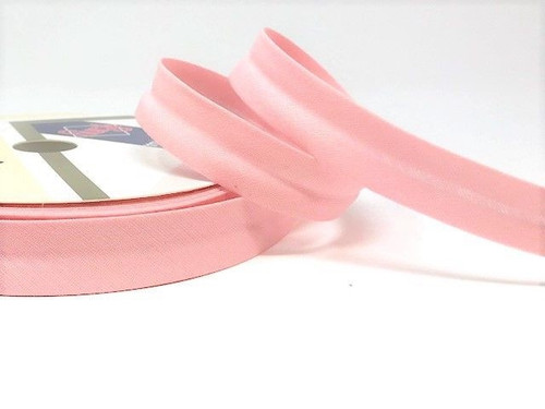 Pale Pink Polycotton Bias Binding, 18mm wide, Sold Per Metre