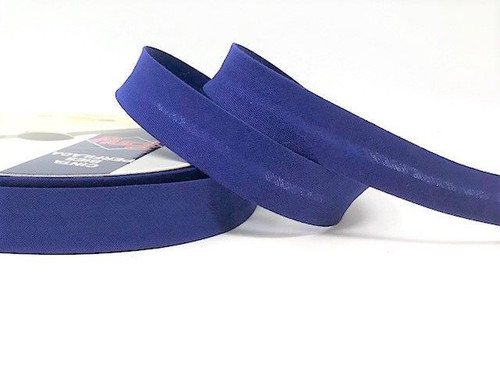 Moonlight Blue Polycotton Bias Binding, 18mm wide, Sold Per Metre