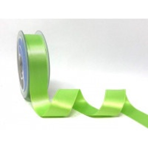 Lime Green Satin Ribbon, 25mm wide, Sold Per Metre Lime Green Satin Ribbon, 25mm wide, Sold Per Metre