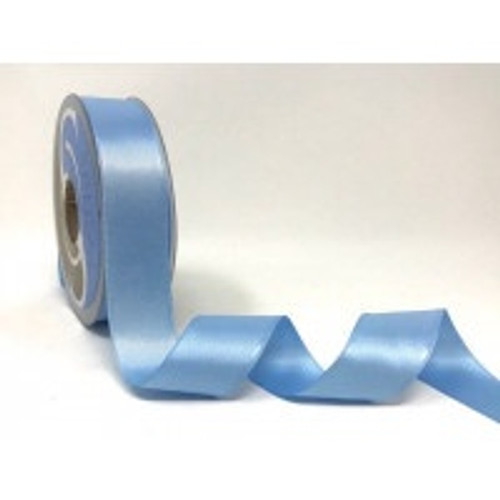 Pale Blue Satin Ribbon, 25mm wide, Sold Per Metre Pale Blue Satin Ribbon, 25mm wide, Sold Per Metre