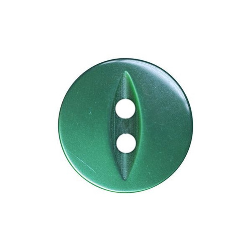 Bottle Green Fisheye Baby Buttons - Available in 4 Sizes (Sold Individually)