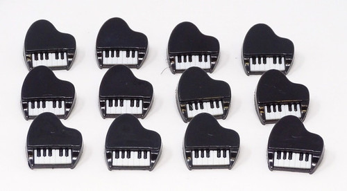 Piano Novelty Buttons, Sold Individually