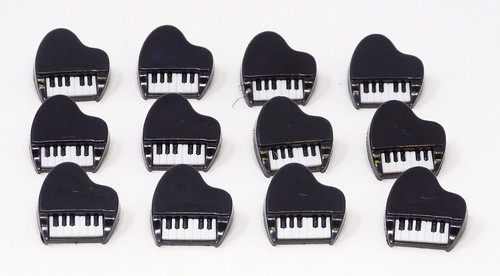 Piano Novelty Buttons, Sold Individually Piano Novelty Buttons, Sold Individually