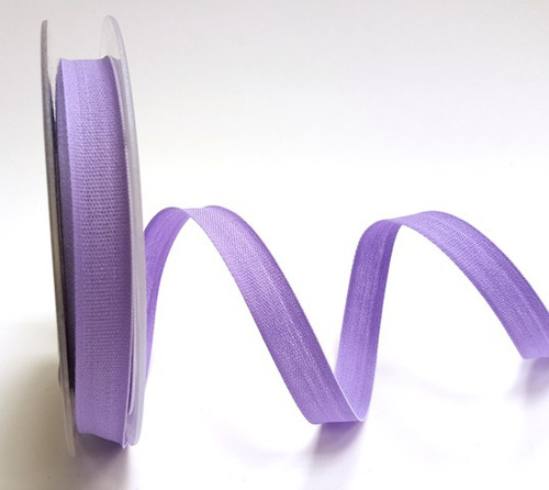 Lilac Cotton Blend Tape, 14mm wide, Sold Per Metre