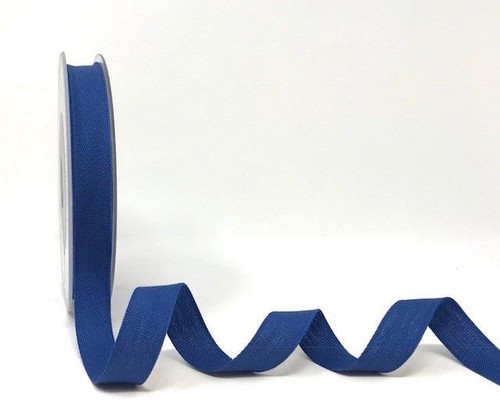 Royal Blue Cotton Blend Tape, 14mm wide, Sold Per Metre