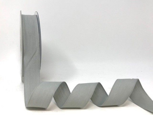 Silver Grey Cotton Blend Tape, 25mm wide, Sold Per Metre Silver Grey Cotton Blend Tape, 25mm wide, Sold Per Metre