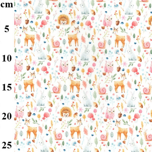 Forest Folk 100% Cotton Fabric, 150cm/60in wide, Sold Per HALF Metre Forest Folk 100% Cotton Fabric, 150cm/60in wide, Sold Per HALF Metre