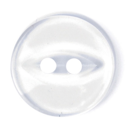 Clear Baby Fisheye 14mm 2-hole Buttons on Card (Code B) x 8pc Clear Baby Fisheye 14mm 2-hole Buttons on Card (Code B) x 8pc