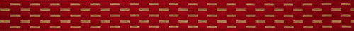 Metallic Gold Shimmer Stitch on Red Ribbon, 15mm wide (Sold Per Metre) Metallic Gold Shimmer Stitch on Red Ribbon, 15mm wide (Sold Per Metre)