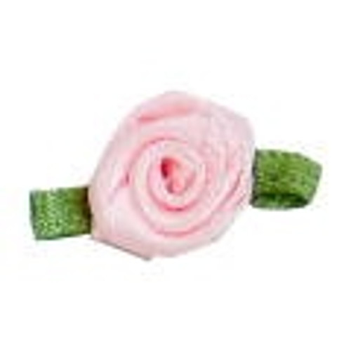 Pale Pink Small Ribbon Roses, Sold Individually Pale Pink Small Ribbon Roses, Sold Individually