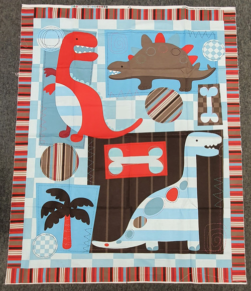 Dinosaur Quilting Panel Dinosaur Quilting Panel