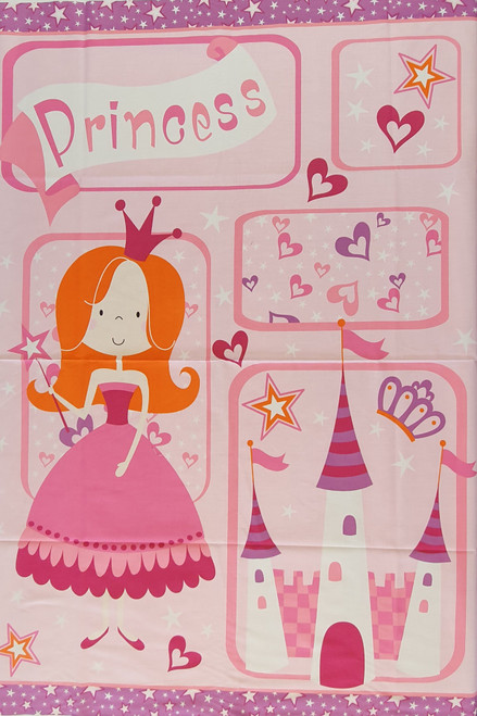 Princess Pink Quilting Panel Princess Pink Quilting Panel