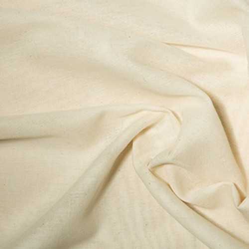 Unbleached 100% Cotton Muslin, 90cm wide (36in), Sold Per Half Metre