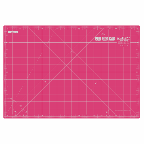 Pink 12in x 18in Self-Healing Cutting Mat