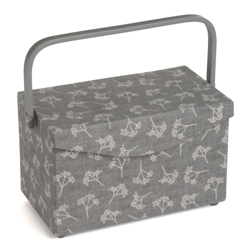 Cow Parsley Medium Sewing Box with Fold Over Lid & Inner Accessory Tray