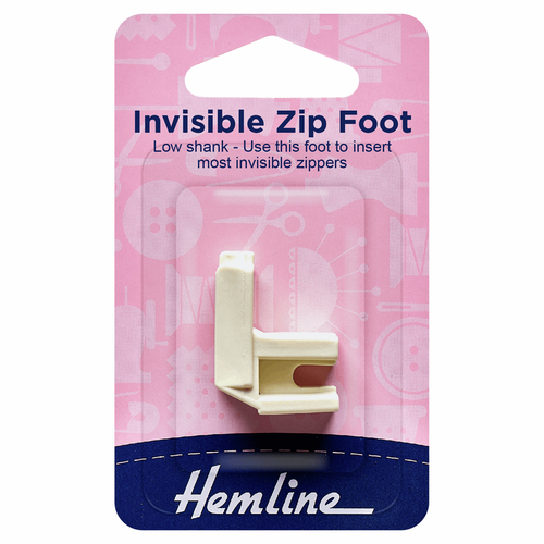 Invisible Zip Foot for Sewing Machines