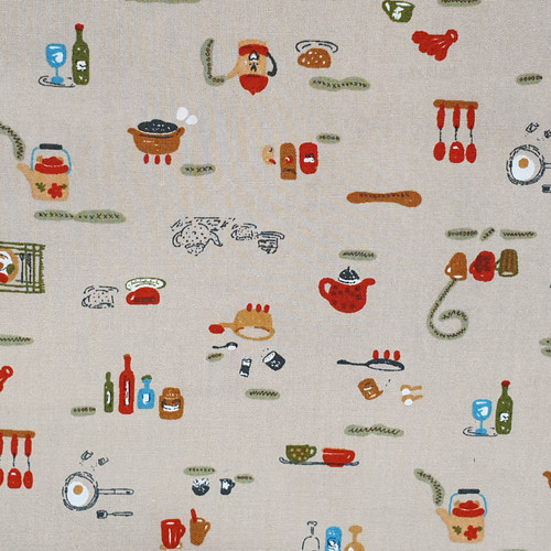 Let's Eat 100% Cotton Poplin Fabric, 110cm/43in wide, Sold Per HALF Metre Let's Eat 100% Cotton Poplin Fabric, 110cm/43in wide, Sold Per HALF Metre