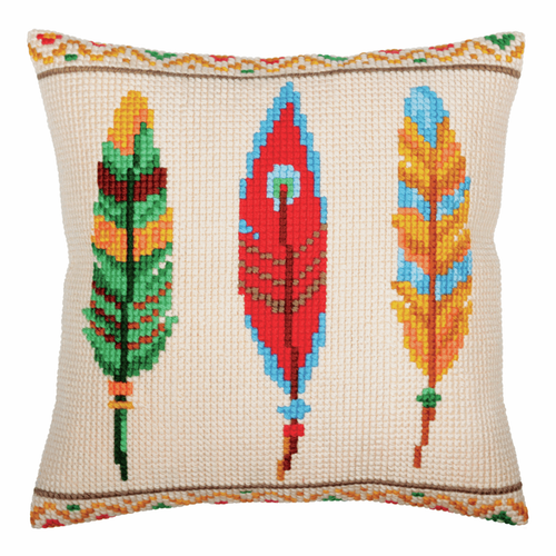 Cross Stitch Kit: Cushion: Plumelets For Dreamcatcher Cross Stitch Kit: Cushion: Plumelets For Dreamcatcher