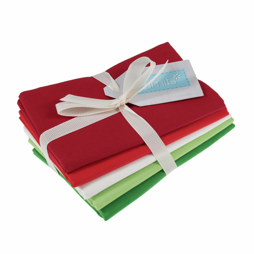 Festive 100% Cotton Fat Quarter Fabric Bundle, 5 Pieces Festive 100% Cotton Fat Quarter Fabric Bundle, 5 Pieces