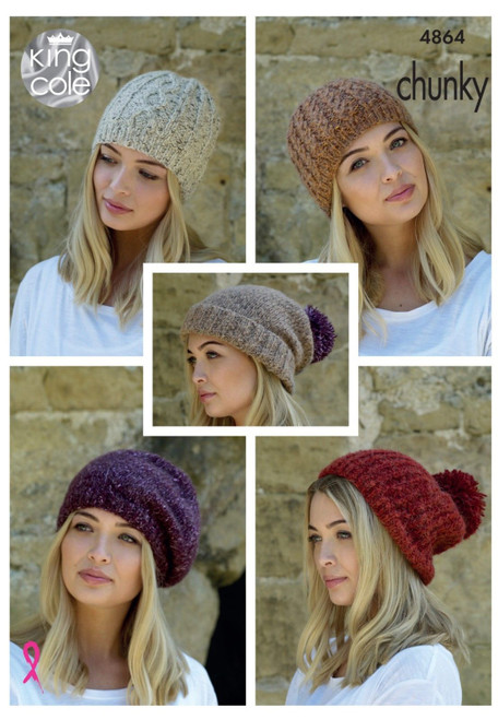 4864- Hats Knitted in Chunky