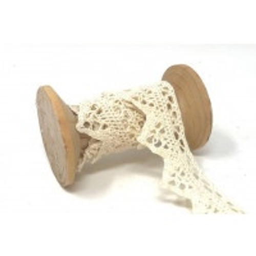 Natural 30mm Cotton Lace, 30mm Width ( Sold Per Metre) Natural 30mm Cotton Lace, 30mm Width ( Sold Per Metre)