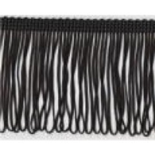 Loop Fringe 100mm - Black ( Sold By The Metre)