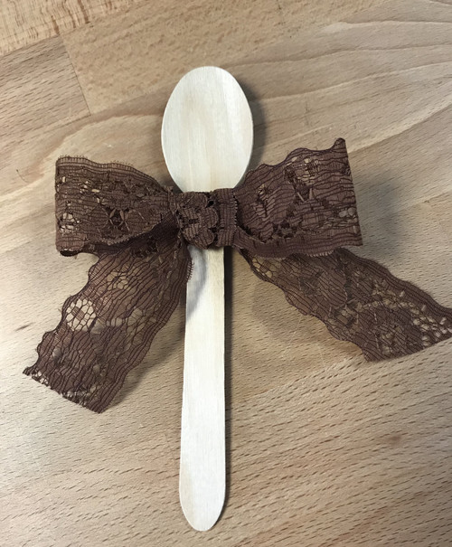 Brown Nylon Lace, 30mm width ( Sold Per Metre)