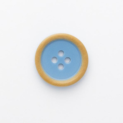 Blue 4 Hole Button Size - 20mm (Sold Single)