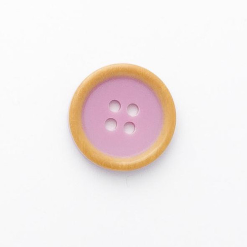 Mauve 4 Hole Button Size - 20mm (Sold Single) Mauve 4 Hole Button Size - 20mm (Sold Single)