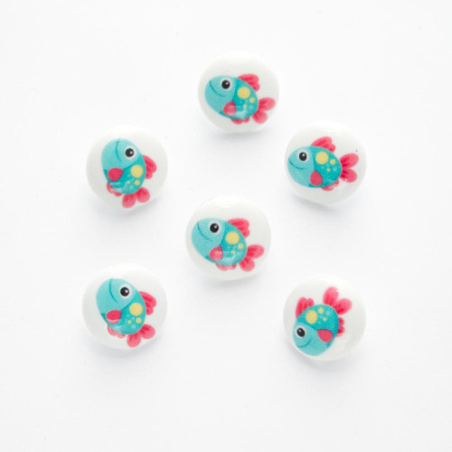 Fish Shank Button - 15mm ( Sold individually) Fish Shank Button - 15mm ( Sold individually)