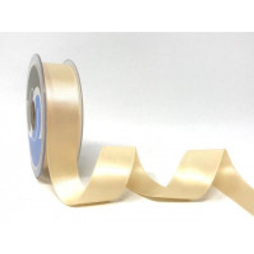 Ivory Satin Ribbon, 6.5mm wide, Sold Per Metre