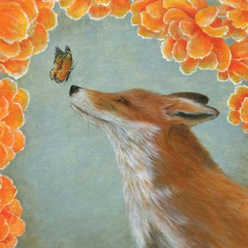 Fox and the Butterfly Greeting Card Fox and the Butterfly Greeting Card