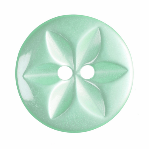 Turquoise Star Button- 14mm - (Sold Individually)