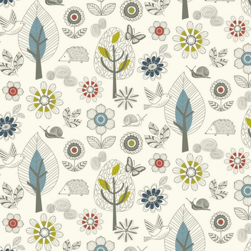 Enchanted Garden - Scenic 100% Cotton 112cm/44in wide, Sold Per Half Metre Enchanted Garden - Scenic 100% Cotton 112cm/44in wide, Sold Per Half Metre