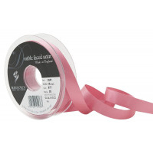 15mm (977) Vintage Dusky Pink - Double Satin Berisfords Ribbon ( Sold per Metre)
