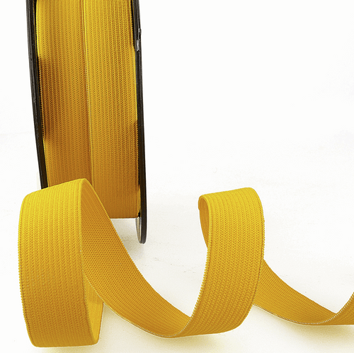 Elastic - 25mm in Golden Yellow (sold by the metre)