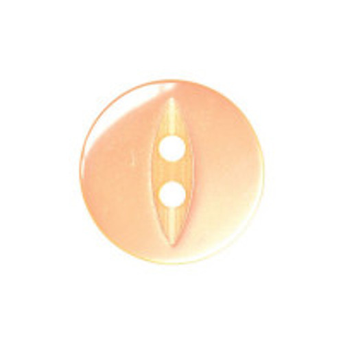 Peach Fisheye Baby Buttons - Available in 4 sizes ( Sold Individually)