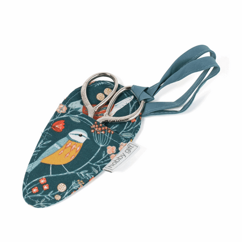 Scissors in Case with Bird Aviary Design Scissors in Case with Bird Aviary Design