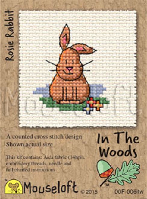 Rosie Rabbit in the Woods Small Cross Stitch Kit Rosie Rabbit in the Woods Small Cross Stitch Kit