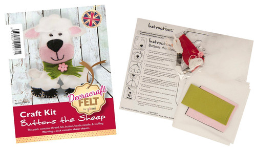 Buttons The Sheep Felt Kit Buttons The Sheep Felt Kit
