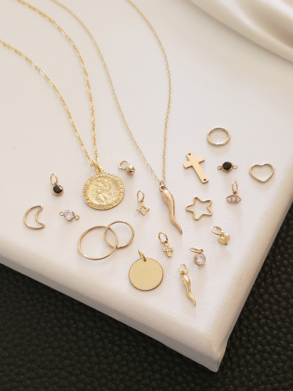 14K Gold Filled Necklace Pendant And Connector Collection, 19 Style Options