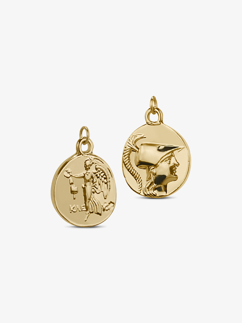 アクセサリー 24k Reversible Hawk&EyeofHorus pendant Alisha Double Sided Greek Necklace Pendant