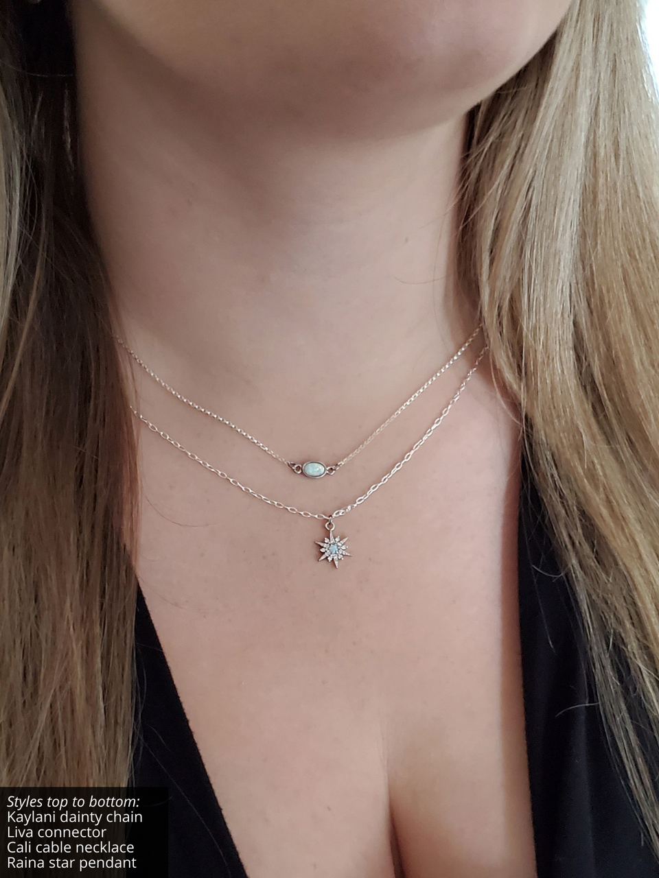 Sterling Silver Layering Necklace Collection 5 Styles Stacy Box 16 18 inch