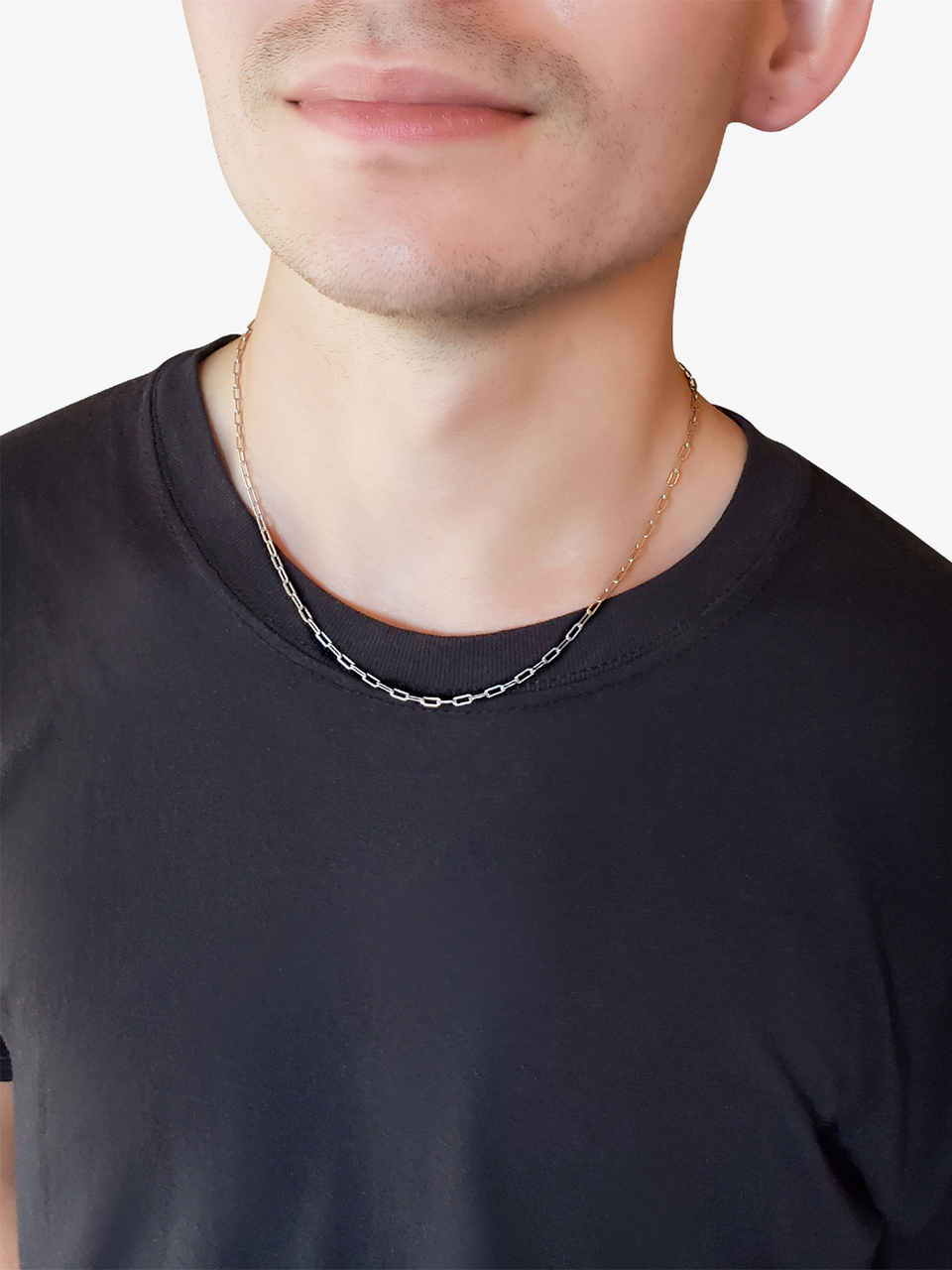16 Inch Silver Chain Men Sterling Silver Chain Mens Choker Chain