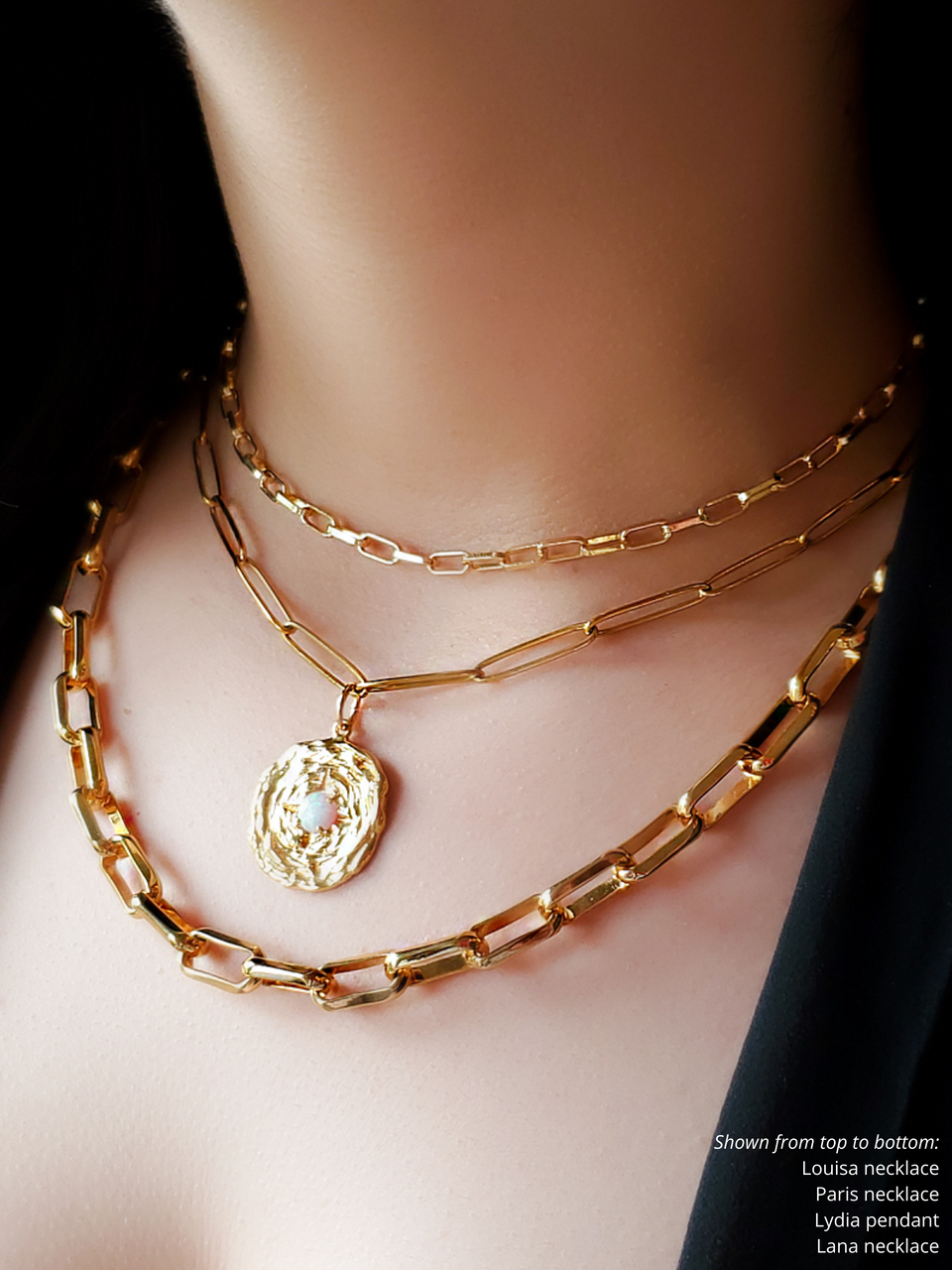 Gold Chunky Cable Chain Necklace | Mojo 