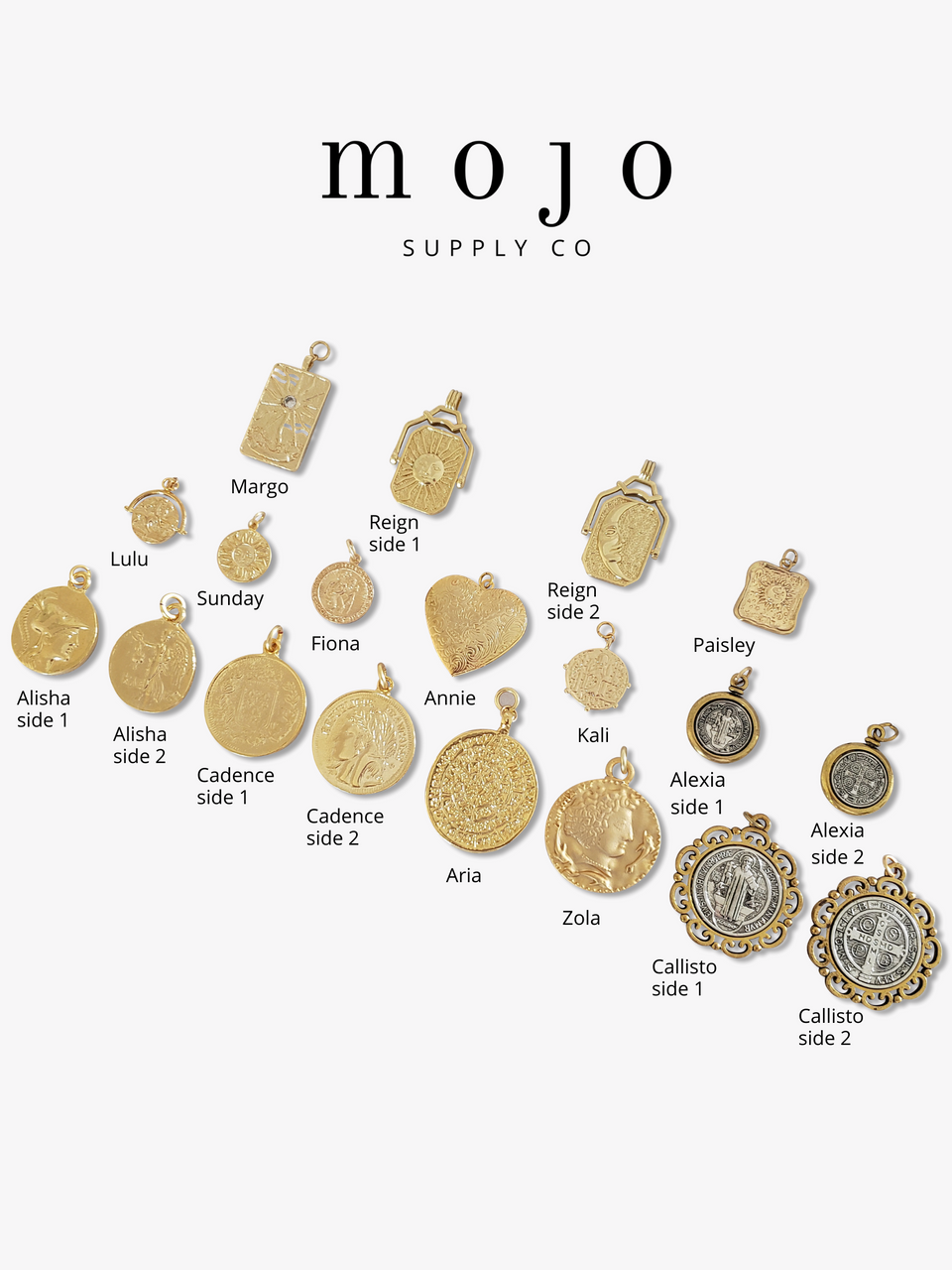 Lulu Gold Ancient Horse Coin Necklace Pendant