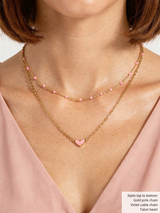 Gold Colorful Unfinished Necklace Chain Collection, 8 Styles PVD Stainless Steel